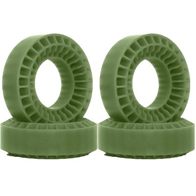 RC Car Toys For 1/24 4pcs High-Density Silicone Wheel Foams 55mm RC Crawler Tire Upgrades Modification Replacement Parts(Green)