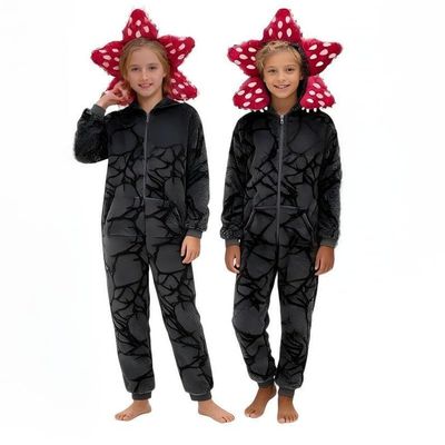 FFNXKLDZSW NXLYDZSW Unisex Cosplay Costumes,Flannel Animal Onesie Sleepwear Costumes for Girl (US, Age, 13 Years, 14 Years, black)