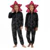 FFNXKLDZSW NXLYDZSW Unisex Cosplay Costumes,Flannel Animal Onesie Sleepwear Costumes for Girl (US, Age, 13 Years, 14 Years, black) view 1