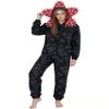 FFNXKLDZSW NXLYDZSW Unisex Cosplay Costumes,Flannel Animal Onesie Sleepwear Costumes for Girl (US, Age, 13 Years, 14 Years, black) view 2
