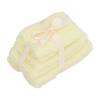 DAN&DRE Miniature Bath Towels, Dollhouse Towel Stack, Small Fabric Accessories for Dollhouse Bathroom 1:12 Scale, Texture, Ideal for Home Decor Items (Yellow) view 2