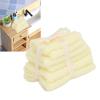 DAN&DRE Miniature Bath Towels, Dollhouse Towel Stack, Small Fabric Accessories for Dollhouse Bathroom 1:12 Scale, Texture, Ideal for Home Decor Items (Yellow) view 4
