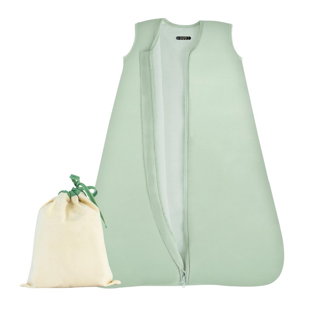 Coco Cuddle 0.5 TOG Summer Baby Sleep Sack, Ultra Soft Bamboo Rayon (Celadon Sage, L (12-18 Months))