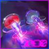 2 Glowing Aircraft para No Need to Charge It Lights Up When There is Wind para Led Bright Lights para Motorcycle Helmet Ornament Decoration view 3