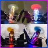 2 Glowing Aircraft para No Need to Charge It Lights Up When There is Wind para Led Bright Lights para Motorcycle Helmet Ornament Decoration view 4