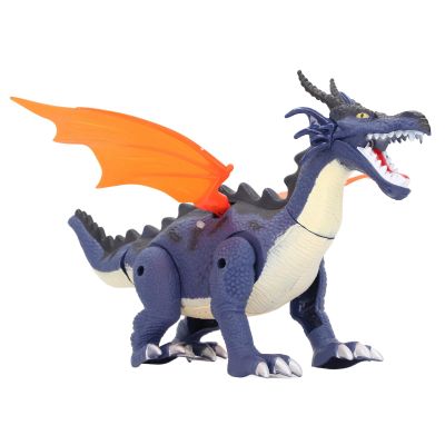 Dan&Dre Mystical/Fantasy Spray, Electric Walking Dinosaur Toy for Children's Home, Sound Light Dragon Toy with Simulated Mystical/Fantasy Spray (Blue)