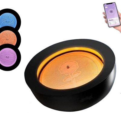 Drift Magnetic Moving Sand Art Table,Zen Meditation Sand Table,Oasis Mini Kinetic Art,Smart App Control,7-Color Light & 19 Patterns,For Home and Meditation Space Relaxation and Stress Relief