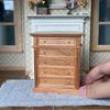 Waldosia 1:12 Scale Dollhouse Miniature Oak 5-Drawer Dresser (Cherry) view 2