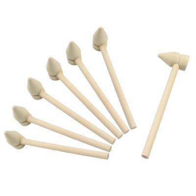 Litoexpe 12pcs Mini Wooden Hammers 37x15mm
