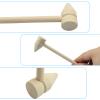 Litoexpe 12pcs Mini Wooden Hammers 37x15mm view 3