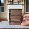 Waldosia 1:12 Scale Dollhouse Miniature Oak 5-Drawer Dresser (Walnut) view 2