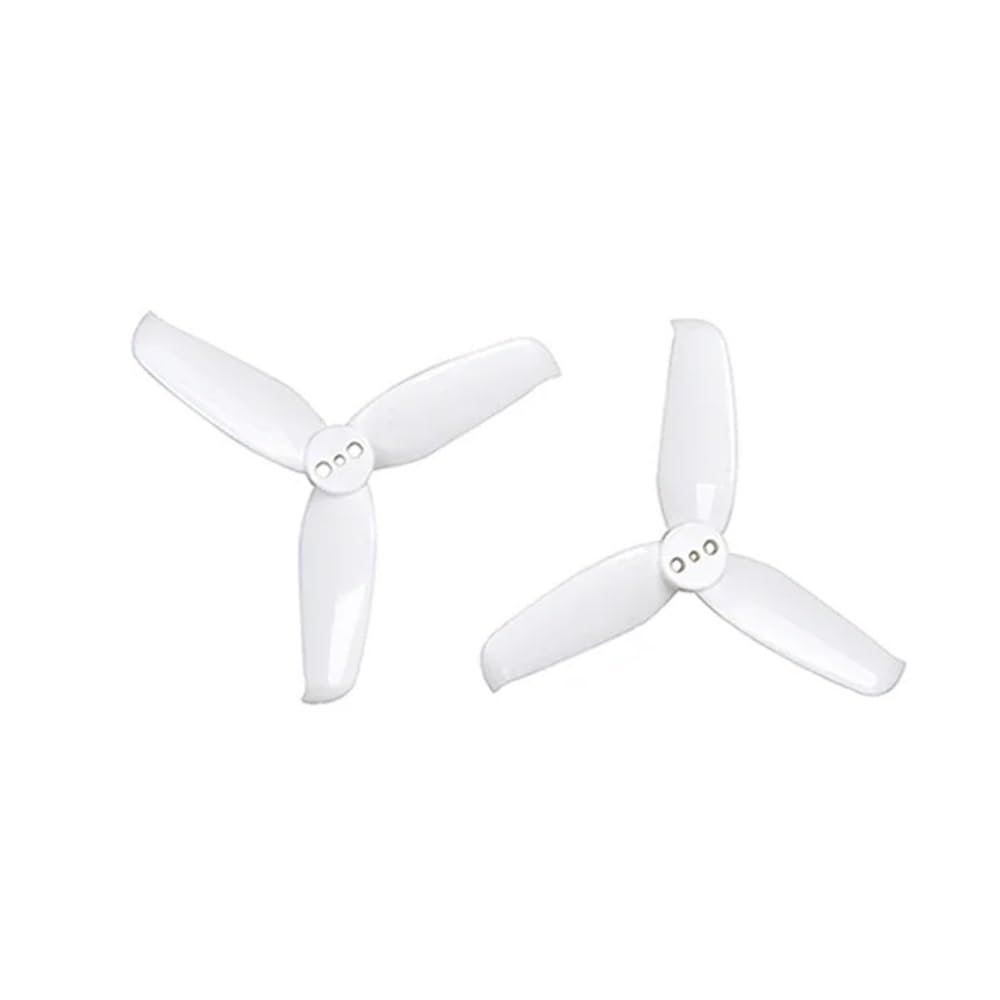 16pcs/8pairs For 2540 2.5x4 .5" 3-impeller Propellers With 1.5mm Mounting Holes, 1105 1106 Motors(2 packs White)