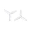 16pcs/8pairs For 2540 2.5x4 .5" 3-impeller Propellers With 1.5mm Mounting Holes, 1105 1106 Motors(2 packs White) view 1