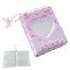 Photocard Binder 4 Set Photocard Holder Book Heart Hollow Photo Card Collector 40 Pockets Waterproof Korean Pop(Purple) view 3