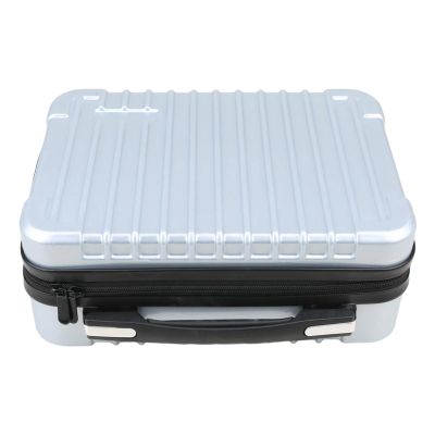 FytStycale Remote Control Transmit Case Sturdy Spacious Carrying Bag for RC Controller Portable Professional Shockproof Zipper, Silver