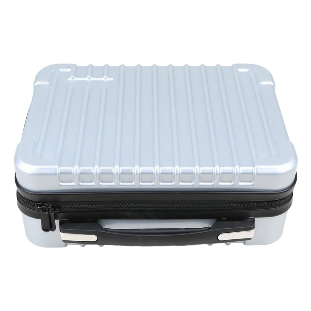 FytStycale Remote Control Transmit Case Sturdy Spacious Carrying Bag for RC Controller Portable Professional Shockproof Zipper, Silver