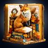 Wooden Puzzles for Adults, Book Fox Puzzles with 3D Visual Effect, Adult Puzzles, Birthday Gifts for Women Men (L-13.4 * 12.9 in 300pcs) view 1
