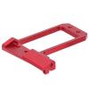 1/10 RC Servo Mount for Phoenix F10 VP, Aluminum Alloy Low Center Steering Bracket with 4 Link Adapter, Enhanced Stability and Precision Control Upgrade for 1/10 Scale RC (Red) view 4
