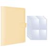 Photocard Binder 2 Set Page(4 Grids) Photo Card A5-Binder Kpop Albums Idol Cards Loose-leaf Collect Book Binder Photocard Holder(B-Yellow) view 1