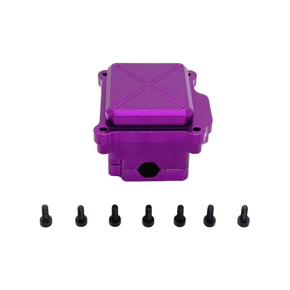 RC Car Toys For MJX 14209 14210 1/14 Metal Center Shelf Receiver Box Protective Cover ESC Electronic Tray Upgrade Spare Part(PURPLE)