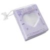 Photocard Binder 4 Set Kpop Photocard Holder Book 40 Pockets Love Heart Hollow Business Card Water Resistant Binder(PURPLE) view 1