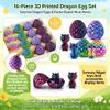 16Pcs 3D Dragon Eggs with Dragon Inside,3D Printed Dragon Egg Easter Egg Stuffers for Party Favors,Fidget Toy,Birthdays Gifts,Classroom Prizes,Mysterious Dragon Eggs Toys for Kids Teens Boys Girls view 3