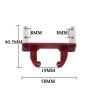 RC Automobiles Parts For Axial For SCX10 II 90046 AR44 MN999 1/10 Metal Aluminum Alloy Axle Servo Mount Base Stand RC Crawler Upgrade Parts(Red) view 3