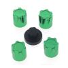 RC Car Toys For TRX4 For TRX6 D90 D110 For SCX10 For Tamiya For Yokomo For HPI YD-2 1/10 4PCS CNC Alloy M4 Nut Wheel Rim Hat Cap RC Crawler Drift(Green) view 1