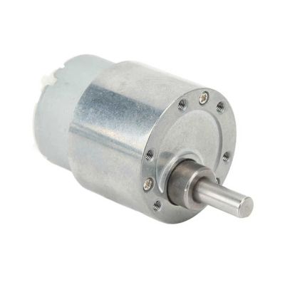 12V 2.1W 24V 2.5W DC Gear Motor 37MM Adjustable Speed Large Torque JGB37-500 Low Speed Small Motor(Motor and Bracket,1000RPM,24V)