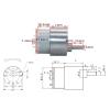 12V 2.1W 24V 2.5W DC Gear Motor 37MM Adjustable Speed Large Torque JGB37-500 Low Speed Small Motor(Motor and Bracket,1000RPM,24V) view 3