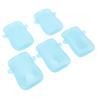 Zunate Squeeze Proof Food Pouch Holder Set for Infants, Leak Proof No Mess Design, Safe Plastic Material, Easy to Clean, Multifunctional Use for Baby Food, Includes 5 Pink Holders (Blue) view 2
