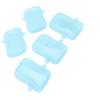 Zunate Squeeze Proof Food Pouch Holder Set for Infants, Leak Proof No Mess Design, Safe Plastic Material, Easy to Clean, Multifunctional Use for Baby Food, Includes 5 Pink Holders (Blue) view 3