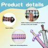 FSAIUIS 10 Pack Jumbo Pixel Inflatable Toys, Assorted Large Blow Up Weapons Set - Sword Axe Pickaxe Trident for Halloween Cosplay Birthday Party Pool & Beach Decor Supplies view 3