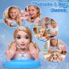 Blonde Hair Styling Doll Head 10.5 with Washable Makeup Set, 3-in-1 Styling Head Toy with 20+ Accessories, Pretend Hair Salon Playset for Girl, Birthday Gifts for Girls Ages 3 4 5 6 7 8+ view 3
