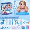 Blonde Hair Styling Doll Head 10.5 with Washable Makeup Set, 3-in-1 Styling Head Toy with 20+ Accessories, Pretend Hair Salon Playset for Girl, Birthday Gifts for Girls Ages 3 4 5 6 7 8+ view 4