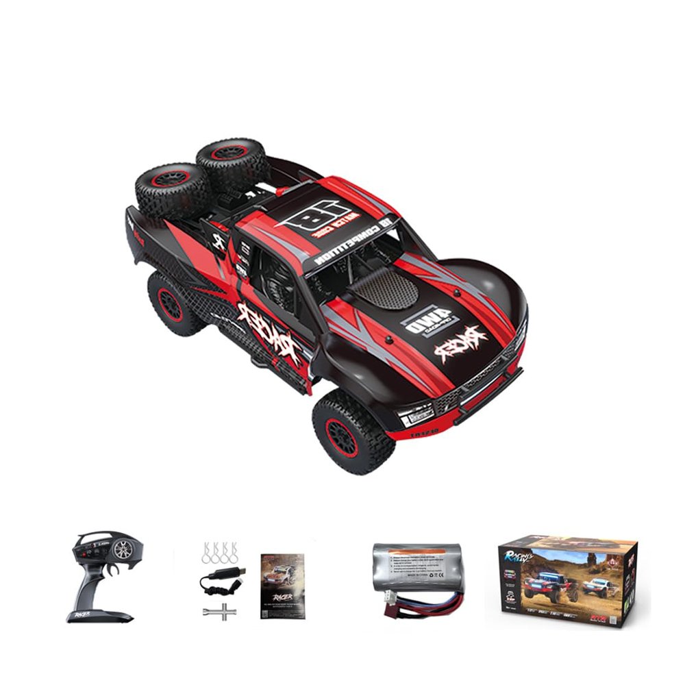 ROUASD RD12 1/12 Scale 4WD RC Drift Car Full-Proportional Racing Cars with Gyro, 7-Color LED Lights, Brushed Motor and Remote Control High Speed Vehicle for Hobby Adults-RTR