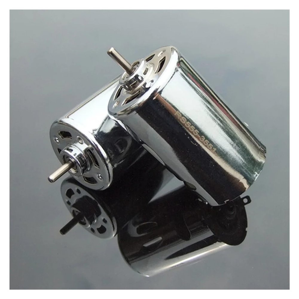 DC12V-24V 12000rpm 555 DC Electronic Starter Double Ball Bearing Large Torque DIY Drill Model Toy Car