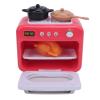 Zunate Kids Microwave Toy Kitchen Appliance with Rotating Turntable, Interactive Buttons and Food Accessories for Toddlers 3 Year Old and Up, ABS Material view 2