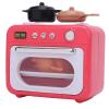 Zunate Kids Microwave Toy Kitchen Appliance with Rotating Turntable, Interactive Buttons and Food Accessories for Toddlers 3 Year Old and Up, ABS Material view 4