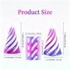 3D Printed Impossible Cone,Spiral Cone Fidget Toy Impossible Pyramid Passthrough Toy,3D Printed Spiral Cone Fidget Toy 2PCS Pyramid(Crystal Sunrise&Rainbow No.1) view 2
