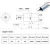 1PCS 48V Low-power Conductive Slip Ring Dia 6/6.5/7.9/8.5mm Aluminum Alloy Outer Shell Mini No-Flange Rotation Collector Ring(D6.5mmL11.8mm 2CH2A) view 2