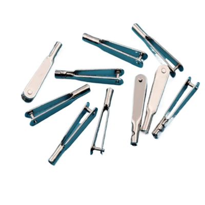 10PCS M2 M2 5 M3 Steel Clevis Push Rod Coupler Servo Connecting Level Rod Chuck Horn Clip Compatible with RC Aircraft Boat(M2.5-10PCS)