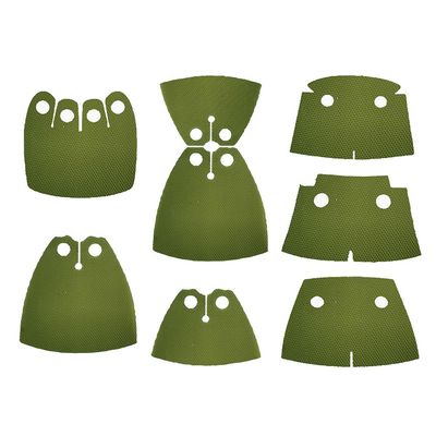 BASEPLATES Building Block Figure Accessory Olive Green Cape (Cape 06 Set)