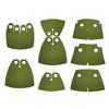 BASEPLATES Building Block Figure Accessory Olive Green Cape (Cape 06 Set) view 1