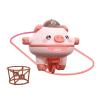 FytStycale Walking Tumbler Unicycle Toy Piglet Balance Robot Rotating Car Educational Game PP Material Suitable for Children Sensory Play Gift Giving Family Inte, Pink view 1