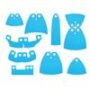BASEPLATES Building Block Figure Accessory Light Blue Cape (Cape 07 Set) view 1
