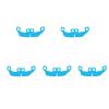 BASEPLATES Building Block Figure Accessory Light Blue Cape (cape121-0) view 1