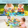 BaiLuSong Water Table for Toddlers 1-3: 2-in-1 Water Play Table with Electric Pump & Running Water Play Sink, 39PCS Sensory Outdoor Water Toy for Backyard, Easy Assembly, Summer Birthday Gift for Kids view 4