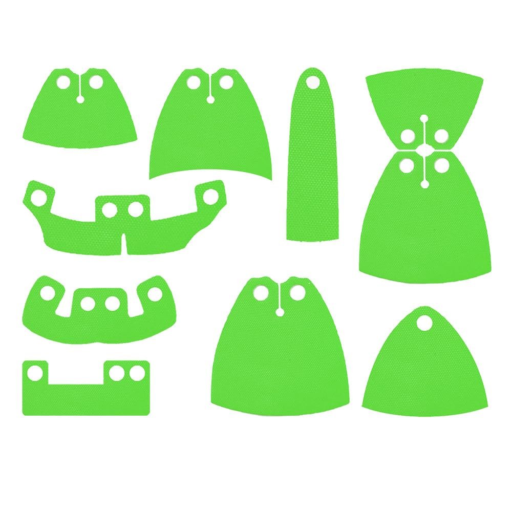BASEPLATES Building Block Figure Accessory Light Green Cape (Cape 04 Set)
