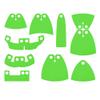 BASEPLATES Building Block Figure Accessory Light Green Cape (Cape 04 Set) view 1